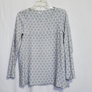 Boden Gray Dots Longsleeve Shirt Size 2